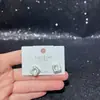 Pendientes de Zirconia de Diseño Otoño e Invierno Gama Alta Nicho Lujo Ligero Moda Versátil Ecológico Galvanizado Accesorios Yiwu Mayorista