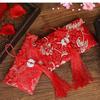 2023 Boda Doble Felicidad Diez Mil Yuan Cambio de Boca Boda Sobre Rojo Personalizado Creativo Arte de Tela Regalo de Dinero Gran Sobre Rojo Tridimensional