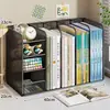 Caixa de armazenamento de mesa estante de livros para estudantes suporte para livros estante de grande capacidade porta-lápis de papelaria para mesa de escritório