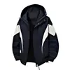 Nova Jaqueta M-XL Tamanho Grande para Homens, Com Capuz, Solta, Roupa de Trabalho, Marca Tendência, Combinação de Cores, Estilo Montanha, Jaqueta Outdoor para Homens Gordos