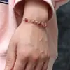 Joyería europea y americana nueva venta caliente pulsera de cadena ajustable pulsera de grava de cristal natural regalo pequeño fresco damas