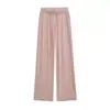 Pantalones casuales versátiles de estilo europeo y americano de cintura alta, nuevos para principios de otoño, corte holgado, adelgazantes, de pierna recta, hasta el suelo, pantalones deportivos