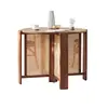 Mesa y Sillas de Comedor de Ratán y Madera Maciza Estilo Wabi-Sabi Lulin, Juego Completo de Mesa y Sillas de Comedor Estilo Antiguo para Apartamento Pequeño, B&B, Hotel