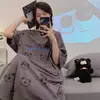 Pijama dulce y lindo para mujer, verano 200 jin, ropa de casa, manga corta fina, holgado, talla grande, mujeres con sobrepeso, pijama de mujer, verano