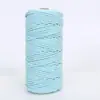 Shengwei Atacado Corda Trançada Colorida de 3mm 4mm Feita à Mão Materiais DIY para Roupas Bolsas Tapeçaria Corda de Linha de Algodão