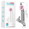 Manga de Diente de Lobo de Cristal Dragón Volador Elefante Volador Control Remoto Inalámbrico Manga Vestible Manga de Vibración Extendida para Adultos