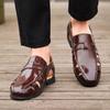 Sandalias de Pescador de Gran Tamaño Transfronterizas para Hombre Verano 2025 Nuevas Transpirables Elegantes de Diseño Europeo y Americano Sandalias de Poner para Hombre