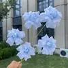 Rosa pequeña de 5 flores con pétalos abatibles, flores artificiales para boda y decoración del hogar, venta al por mayor