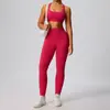 Amazon Ropa Deportiva Femenina Conjunto de Dos Piezas Cintura Alta Ajustado a la Cadera Ropa Deportiva Secado Rápido Transpirable Conjunto de Ropa para Yoga