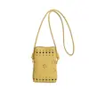 Bolsa Pequena Vazada Simples e Estilosa para Mulheres, Nova Bolsa de Ombro Transversal de Nicho, Mini Bolsa de Celular da Moda