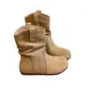Botines Chelsea de Suela Plana para Mujer 2026 Invierno Nueva Moda Combinar con Faldas Botas de Plataforma Forro Delgado Suela Suave Botas Martin de Media Caña