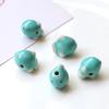 Lindo animalito pez Pequeña Tortuga cabeza de gato cuentas de cerámica pintadas a mano diy hecho a mano aretes con cuentas accesorios