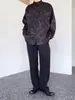Nueva Camisa Jacquard con Cuello Mao Estilo Chino para Hombre de Manga Larga Chaqueta Traje Tang Estilo Chino Otoño Nueva Tendencia Amplia Camisa de Botones