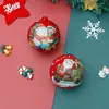 Caixa de ferro esférica de folha de flandres para presente de Natal caixa de presente para jardim de infância caixa de doces decoração de caixa de ferro de Natal embalagem