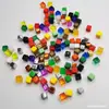 Cubo Acrílico 10MM Dados Brillantes Cubo de Plástico Cuadrado Transparente Pieza de Juego de Mesa de Color
