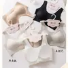 Base Líquida Ropa Interior Invisible para Mujer Pecho Pequeño Reúne Diseño Cruzado Sin Costuras Banda Inferior de Levantamiento Sostén con Copas Internas Fijas Integradas