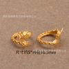 Plata s925 oro francés antiguo Zaki accesorios de tres vías cinco vías Dios de la riqueza joyería con agujero pasante accesorios Lu Lu Tong Wenwan cuentas espaciadoras