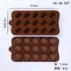 Molde de Silicone para Chocolate Desenho Animado Multiestilo Transfronteiriço Números e Letras Molde de Assar DIY Molde para Fudge Cubo de Gelo