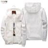 Jaqueta transfronteiriça masculina moda primavera e outono cardigã solto jaqueta com zíper marca de moda casual jaqueta com capuz versátil