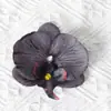 Cabezas de flores artificiales de orquídea mariposa, materiales para flores de pared, materiales para pasadores y accesorios para el cabello hechos a mano para DIY, piezas de flores y accesorios de pétalos para decoración de bodas