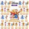 25 Piezas Venta Caliente Winnie the Pooh Oso de Winnie the Pooh Dibujos Animados Decoración de Fiesta de Cumpleaños Infantil Tarjeta Decorativa para Pastel Venta al por Mayor