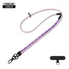 Cordón Transfronterizo para Teléfono Móvil Cruzado 8mm Cordón Tejido para Teléfono Móvil Desmontable Tres en Uno Cordón de Muñeca Cordón Anti-Pérdida