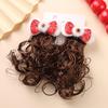 Par de Grampos de Peruca Estilo Chinês de Ano Novo para Crianças, Acessório de Cabelo Festivo Vermelho Antigo com Laço e Franja para Headwear Hanfu