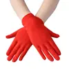 Chunqiu Guantes de Mano Nuevos para Mujer de Seda de Leche Elásticos Cortos Finos Transpirables Guantes de Etiqueta para Performance y Danza