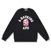 Sudadera con capucha de algodón 260 para hombre, marca de tendencia transfronteriza de comercio exterior, estampado de camuflaje, manga larga para otoño e invierno, top pullover holgado de cuello redondo con estampado de letras