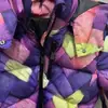 Comercio Exterior Europeo y Americano Transfronterizo Ropa de Mujer Popular de Aliexpress Invierno Nueva Moda Cuello Alto Longitud Media Colorida Chaqueta de Algodón para Esquí