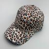 Boné de Baseball Feminino Estiloso de Rua com Estampa de Leopardo Moda Algodão Hip-Hop Ins Versátil Esportivo Respirável Chapéu de Sol Atacado