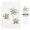 Joia Popular de Liga com Cravação de Diamantes Circulares - Modelo Novo dos Doze Signos do Zodíaco, Arte de Unha para Ponta dos Dedos com Os Doze Signos Tridimensionais