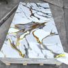 Panel de Pared de Plástico Piedra UV Imitación Azulejo Patrón Mármol 3D Brillante Renovación Fondo de TV Pared Decorativa Hogar