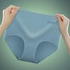 Nova Roupa Íntima Feminina Tamanho Grande Levanta Bumbum Algodão Puro Cintura Alta Feminina com Fio Estampado Graphene Antibacteriano Triângulo na Virilha