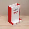 Caja de Almacenamiento para Bolsas de Efectivo Bancarias Bolsa de Retiro de Acrílico Caja de Bandas Elásticas Estante de Almacenamiento Dos en Uno Sistema de Señalización 6S
