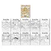 Nuevo producto transfronterizo: 10 hojas/paquete de pósters para colorear con temática del Antiguo Egipto, divertidos pósters tipo doodle dibujados a mano para buscar y colorear