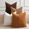 Funda de cojín de sofá de felpa de pana a rayas de color liso simple transfronteriza Amazon funda de almohada de raya de maíz venta al por mayor