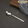Conjunto de Faca, Garfo e Colher Espessado em Aço Inoxidável 304 Estilo Coreano com Cabos Quadrados para Restaurante Jantar Ocidental, Garfo e Colher de Sobremesa, Conjunto de Faca e Garfo para Bife