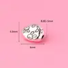Prata de Lei S925 Prata Tailandesa Coelho Feijão Acácia Coelho do Zodíaco Feijão de Prata Contas Espaçadoras Pulseira DIY Colar Acessórios de Prata