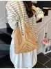 Bolsa de Playa Tejida Hueca Personalizada Estilo Coreano Transfronteriza Bolso de Hombro Cruzado Casual Estilo Étnico para Mujer