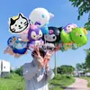 Balões de Alumínio Fofo de Desenho Animado com Clipe para Crianças, Balões de Mão da Kuromi para Atividades Escolares e de Jardim de Infância