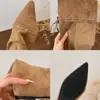 Botas Largas Retro Gruesas para Adelgazar para Mujer, Otoño 2025, Estilo Británico, Modelo Nuevo, Que Aumentan la Altura