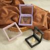 Caja de Almacenamiento Película Transparente a Prueba de Polvo Joyería Portátil Soporte de Exhibición de Uñas Wenwan Caja de Joyería Colgante Armario Caja de PE