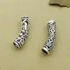 Accesorios de codo de plata de ley S925 espaciadores de tubo de moneda de cobre cuentas material para pulseras hechas a mano DIY accesorios para pulseras caseras
