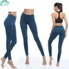 HWT Huawite Calça Legging de Cintura Alta Simples e Confortável para Levantar o Bumbum Nove Pontos Tamanho Grande Roupas de Yoga Atacado