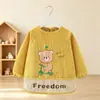 Ropa de abrigo elegante para niños, adecuada para comer, babero para bebé, impermeable y resistente a las manchas, de pana de manga larga para otoño e invierno