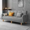 Sofá de solteiro/casal para apartamento, sofá pequeno para apartamento, sofá-cama dobrável, sofá simples moderno de tecido para moradia de aluguel, sala de estar