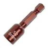 Aço Liga de Alta Dureza Reforçado S2 8mm Chave Elétrica Broca Elétrica Conversão Cabeça Sextavada Longa Magnética Forte Soquete para Parafusadeira