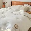 Colcha de algodão 100%, tingimento natural, algodão de Xinjiang, para uso doméstico, tamanho casal, colcha de primavera e outono, colcha grossa de inverno para dormitórios estudantis