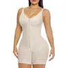 Body Camisola de Comercio Exterior Talla Plus para Mujer con Cremallera Ajustable en la Entrepierna, Control de Abdomen, Moldeador Levanta Glúteos, Diseño de Entrepierna Abierta